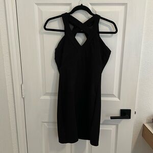 Women’s black bodycon mini dress